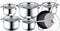Edënbërg Classic Line - Rosenberg Luxe Pannenset 12 delig - RVS - RVS - Voorzien Van 5-Laags Bodem