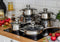 Edënbërg Classic Line - Rosenberg Luxe Pannenset 12 delig - RVS - RVS - Voorzien Van 5-Laags Bodem