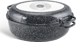 Edënbërg Stonetec Line - Luxe Braadpan set van Gesmeed Aluminium - 8 liter