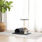 vidaXL - Kattenmeubel - met - tunnel - 60x34,5x50 - cm - donkergrijs