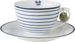 Laura Ashley Blueprint Collectables Kop en Schotel koffie set 26 cl. - Candy Stripe - Porselein