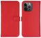 Selencia iPhone 15 Pro Max - Echt Lederen Bookcase - 3 Pashouders - Rood
