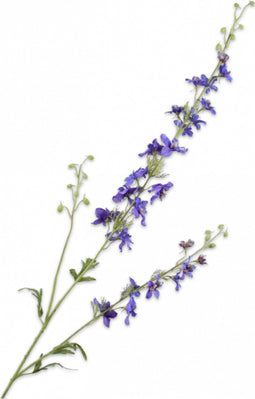 Silk-ka Kunstbloem-Zijden Bloem Delphinium Tak Blauw 122 cm