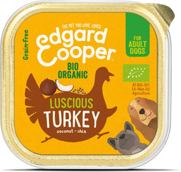 Edgard & Cooper Biologische Kalkoen Kuipje - Voor volwassen honden - Hondenvoer - 100g NL-BIO-01