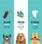 Edgard & Cooper Doggy Dental Aardbei&Munt - Hondensnacks - S