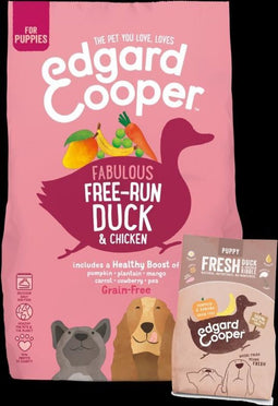 Edgard & Cooper Free-Run Duck Puppy Eend&Kip&Banaan - Hondenvoer - 2.5 kg Graanvrij