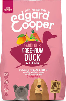 Edgard & Cooper Free-Run Duck Puppy Eend&Kip&Banaan - Hondenvoer - 700 g Graanvrij