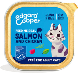 Edgard & Cooper Kattenvoer Adult Pate Zalm - Kip 85 gr