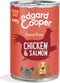 Edgard & Cooper Kip & Zalm Blik - Voor senior honden - Hondenvoer - 400g