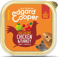 Edgard & Cooper Kuipje Honden Natvoer Hondenvoer Kip - Kalkoen 150 gr