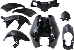 EDGE Kappenset Peugeot Ludix Zwart Metallic 8 delig