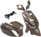 Edge kappenset Piaggio Zip-SP 5-delig Audi-Bruin-Metallic
