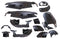 Edge Plaatset runner tot bj.08-2005 15 delig zwart metallic