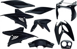 EDGE plaatwerkset yamaha aerox 9-delig zwart-metall