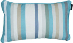 Sierkussen paspel ca.30x50cm Righe azure