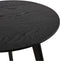 Alterego - GABY - Ronde nesttafels - Zwart - 50x50x45 cm
