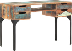 vidaXL - Bureau - 118x48x75 - cm - massief - gerecycled - hout