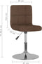 vidaXL - Eetkamerstoelen - draaibaar - 2 - st - stof - bruin