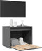 vidaXL - Wandkast - 45x30x35 - cm - massief - grenenhout - grijs