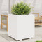 vidaXL - Plantenbak - 60x60x72,5 - cm - massief - grenenhout - wit