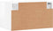 vidaXL - Wandkast - 60x36,5x35 - cm - bewerkt - hout - hoogglans - wit