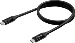 EDIMAX USB-kabel USB 4.0, Thunderbolt 3 USB-C stekker 1.00 m Zwart UC4-010TB V2