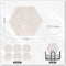 Castagnola Onderzetters - Keramisch met Kurk - Set van 6 - Offwhite (6 stuks)