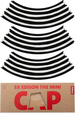 Edison - Mini Cappie - Set van 3 - Mr Black Stripe