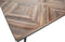BePureHome Rhombic Eettafel - Hout/Metaal - Naturel - 76x220x90