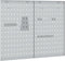 vidaXL - Pegboards - 2 - Pack - met - 8 - Accessoires, - Grijs, - 50x80 - cm, - Staal
