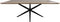 HSM Collection Rechthoekige tafel Zurich - 160x90x76 - Naturel/zwart - Acaciahout/metaal