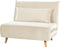 SETTEN - Slaapbank 1-zits - Crème - Fluweel
