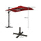 Coast Zweefparasol - Rechthoekig - 360° draaibaar - Rood - 250 x 250 cm