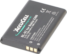 AccuCell-batterij geschikt voor Nokia 6600, BL-5C, 1000mAh