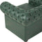 Fauteuil CHESTERFIELD Kunstleer Groen