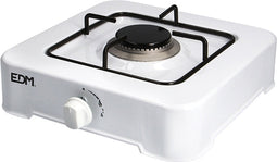 EDM 1-Pits Gaskooktoestel - Camping - Wit - 30 x 30 x 10 cm