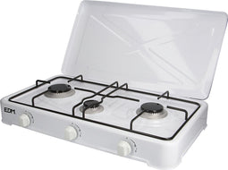 EDM 3-Pits Gaskooktoestel - Camping - Wit - 60x33x12cm
