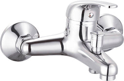 EDM Badkraan Chroom 15.3x12.8x11.5cm - Mengkraan - Badkamer kraan - inclusief montage materiaal