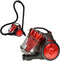 EDM Compacte Stofzuiger Zonder Zak - 2.2 L 700W - Rood, Zwart - 24x33x29cm