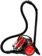 EDM Compacte Stofzuiger Zonder Zak - 2.2 L 700W - Rood, Zwart - 24x33x29cm