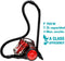 EDM Compacte Stofzuiger Zonder Zak - 2.2 L 700W - Rood, Zwart - 24x33x29cm