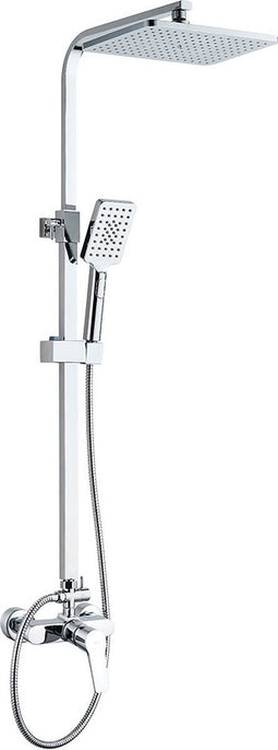 EDM Complete Doucheset Met Regendouche Douchekop Slang En Handgreep - Chroom - Hoofddouche 34cm