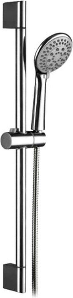 EDM Douchekolom met Flexo en Douchekop 6.6x68cm Chroom - Douchen - Badkamer - Douche - Handdouche - Douchekolom - Waterbesparend