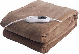 EDM - Elektrische deken - 180 x 130 cm - 4 standen - bruin