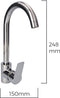 EDM Keukenkraan Eengreeps Hoge Uitloop - Chroom - 15x24,8 cm