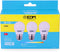 EDM LED Kogellamp P45 E27 5W 6400K 400lm 230V - LED Lampen - Koel Wit- 3-Pack