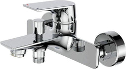 EDM Moderne Inbouw Badkraan Chroom 19x17.1x10.15cm - Mengkraan - Badkamer - Douche - Badkamer kraan - inclusief montage materiaal - Badkamer - Klussen