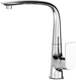 EDM Moderne Keukenkraan Eengreeps Hoge Uitloop Chroom 11x24,2x28,5cm - Mengkraan - Keukenkraan - inclusief montage materiaal - Keuken - Klussen