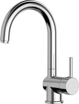 EDM Moderne Keukenkraan Eengreeps Hoge Uitloop Chroom 5,7x11,3x31cm - Mengkraan - Keukenkraan - inclusief montage materiaal - Keuken - Klussen