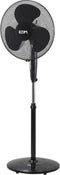 EDM Staande Ventilator 40cm - 110-130cm - Zwart